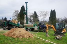Vandens gręžiniai ,Geoterminis šildymas, Nuotekų įrengimas