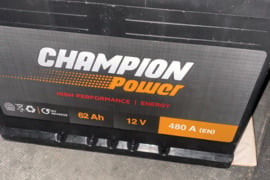 Akumuliatorius Champion Power 62AH 480A