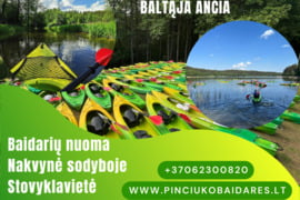 Plaukimas baidarėmis, apgyvendinimas sodyboje, stovyklavietė