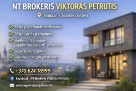 NT Brokerio paslaugos Šiauliuose ir Šiaurės Lietuvoje.