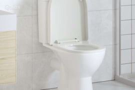 vidaXL Klozeto sėdynė su Soft Close mechanizmu, balta, ovalo formos
