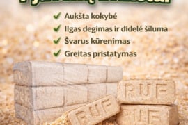 Briketai pigiausiai Lietuvoje