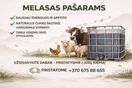 Melasas Pašarams-natūralus Energijos Šaltinis!