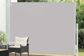 vidaXL Ištraukiama šoninė kiemo pertvara, pilkos spalvos, 200x300cm