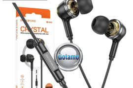 Laidinės ausinės Borofone Crystal WWW.GOTAMO.LT