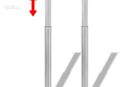 2 Teleskopinės Stalo Kojos, Nerūdijantis plienas, 710 - 1 100 mm