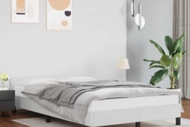 vidaXL Lovos rėmas su galvūgaliu be čiužinio, baltas, 120x200cm