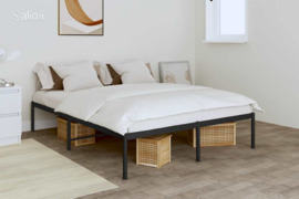 vidaXL Metalinis lovos rėmas, juodos spalvos 160x200 cm