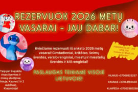 REZERVUOKITE 2026 METŲ VASAROS SEZONUI!