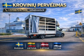 ŠVEDIJA   LIETUVA  LATVIJA   ESTIJA    Krovinių pervežimas  