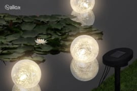 3 LED Tvenkinio Šviestuvai Plaukiojantys Burbulai su Saulės Elementais