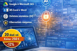 Nuotoliniai kompiuterinio raštingumo kursai pradedantiems ar besitobulinantiems ​+ Dirbtinis intelek