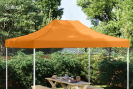vidaXL Proginės palapinės stogas, oranžinės spalvos, 4,5x3m, 270 g/m²