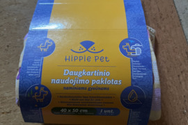 Hippie Pet daugkartinio naudojimo paklotas gyvūnams, 40x50cm