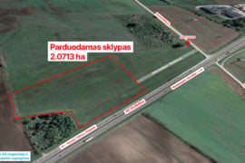 Strateginė vieta prie Via Baltica – 2,07 ha sklypas plėtrai