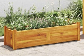 vidaXL Lovelis augalams, akacija, 100x30x25cm, aukštas