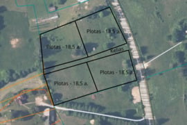 Parduodamas sklypas su pakrantės dalimi
