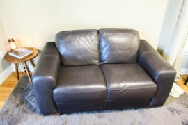 Natūralios odos sofa