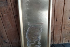 Variuota skarda. 260 x 600 x 1 mm. Tinka stogo dangai, apdailai. Lapas 0,50 EUR