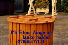 Sodo dekoracijos, medinės rogės ir kt gaminiai
