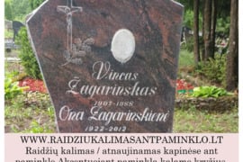 Kalu raides kapinėse / Raidžių kalimas