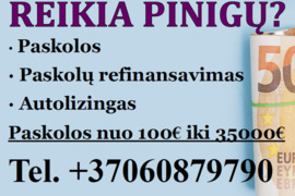 PASKOLOS/PASKOLŲ REFINANSAVIMAS