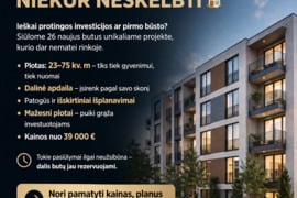Ieškai protingos investicijos ar pirmo būsto Kaune? ????