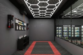 Naujas Hexagon LED Korio tipo šešiakampis apšvietimas