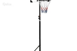 vidaXL Krepšinio stovas, skaidrus, 216–250cm, polikarbonatas