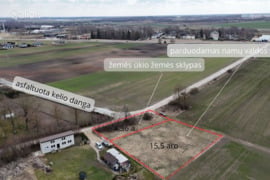 15.5 a sklypas Šiaulių r. sav., Kairiai, Vyšnių g.
