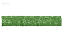 vidaXL Balkono pertvara, 600x100cm, su žaliais lapais
