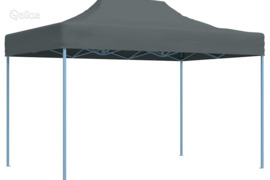 vidaXL Sulankstoma proginė palapinė, antracito spalvos, 3x4m, plienas