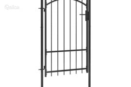 vidaXL Sodo vartai Woerden plienas 1x1,7 m juodi