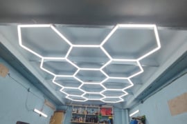Naujas LED Hexagon Apšvietimas LED šviestuvas Šešiakampės Koriai