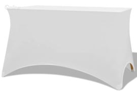 vidaXL Tamprios staltiesės, 2 vnt., 183x76x74 cm, baltos