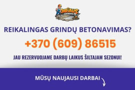 Grindų betonavimo darbai Žemaitijoje ir aplink
