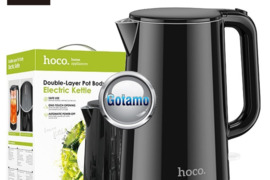Virdulys (arbatinukas) elektrinis Hoco HE11 1.7L 1800W, juodas