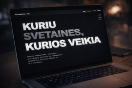 Sukursiu interneto svetainę vos nuo 24 Eur/mėn.