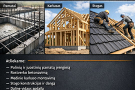 Įvairūs statybos darbai