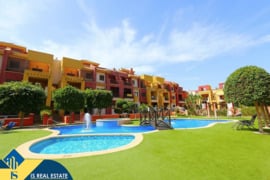 Duplex apartamentas su bendru baseinu, Alicante provincijoje, Orihuela Costa mieste. 3 kambariai | 9