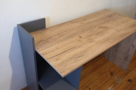 Darbo stalas Houston 825 (Ąžuolas + Antracitas)