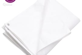 vidaXL Tentas, baltos spalvos, 4x5m, 260g/m², HDPE
