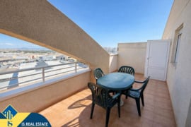 Penthouse apartamentas su bendru baseinu, Alicante provincijoje, Torrevieja mieste. 3 kambariai | 53