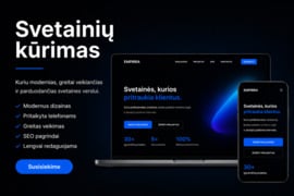 Svetainių kūrimas pagal individualius poreikius