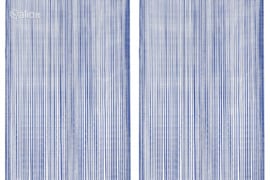 vidaXL Virvelinės užuolaidos, 2vnt., 140x250cm, mėlynos spalvos