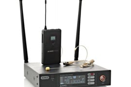 AMC iLive 2 Headset – belaidis mikrofono komplektas su lankeliu