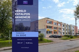 Verslo patalpos su sklypu Akmenėje, Laižuvos g.