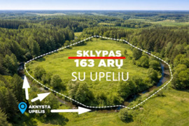 Parduodamas išskirtinis sklypas ramioje ir gamtos dar nepaliestoje vietoje – šalia Aknystos upelio, 
