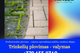 Trinkelių, fasadų, stogų plovimas - valymas, atnaujinimas, impregnavimas