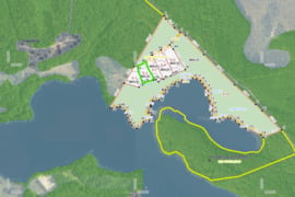 Rekreacinės paskirties sklypas su pakrante  Ungurinio ežero Švenčionių r. 40 min nuo Vilniaus centro